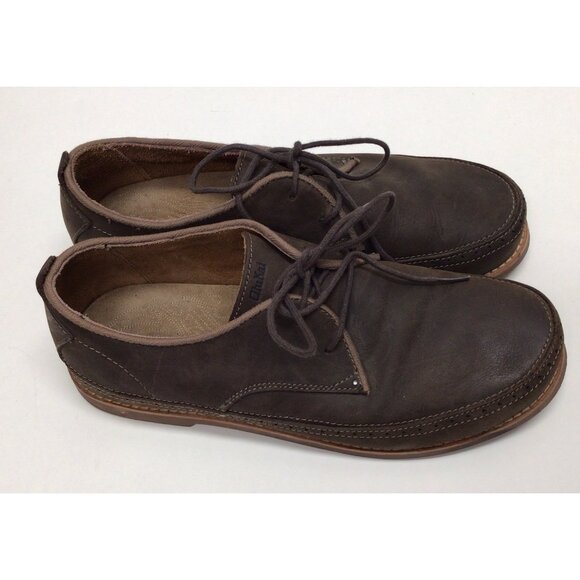 OluKai Honolulu Lace Up Men\'s Brown Leather Oxford Loafers Casual Shoes Size 9 main image 7